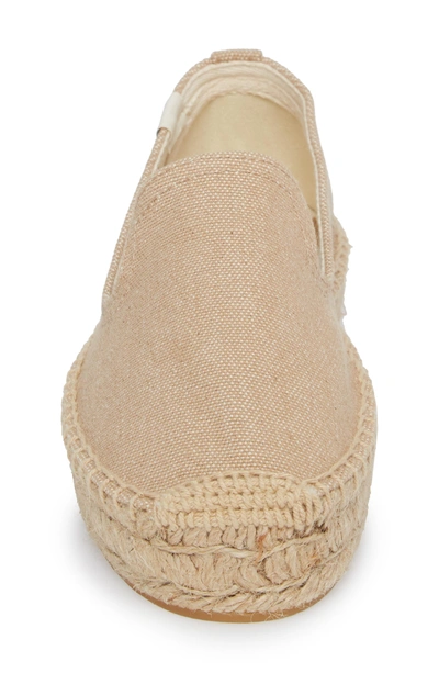 Shop Soludos Smoking Slipper Espadrille In Safari Canvas