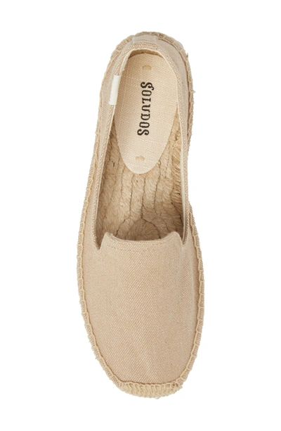 Shop Soludos Smoking Slipper Espadrille In Safari Canvas