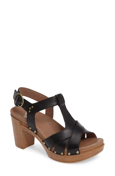 Dansko Daniela Sandal In Black Leather ModeSens
