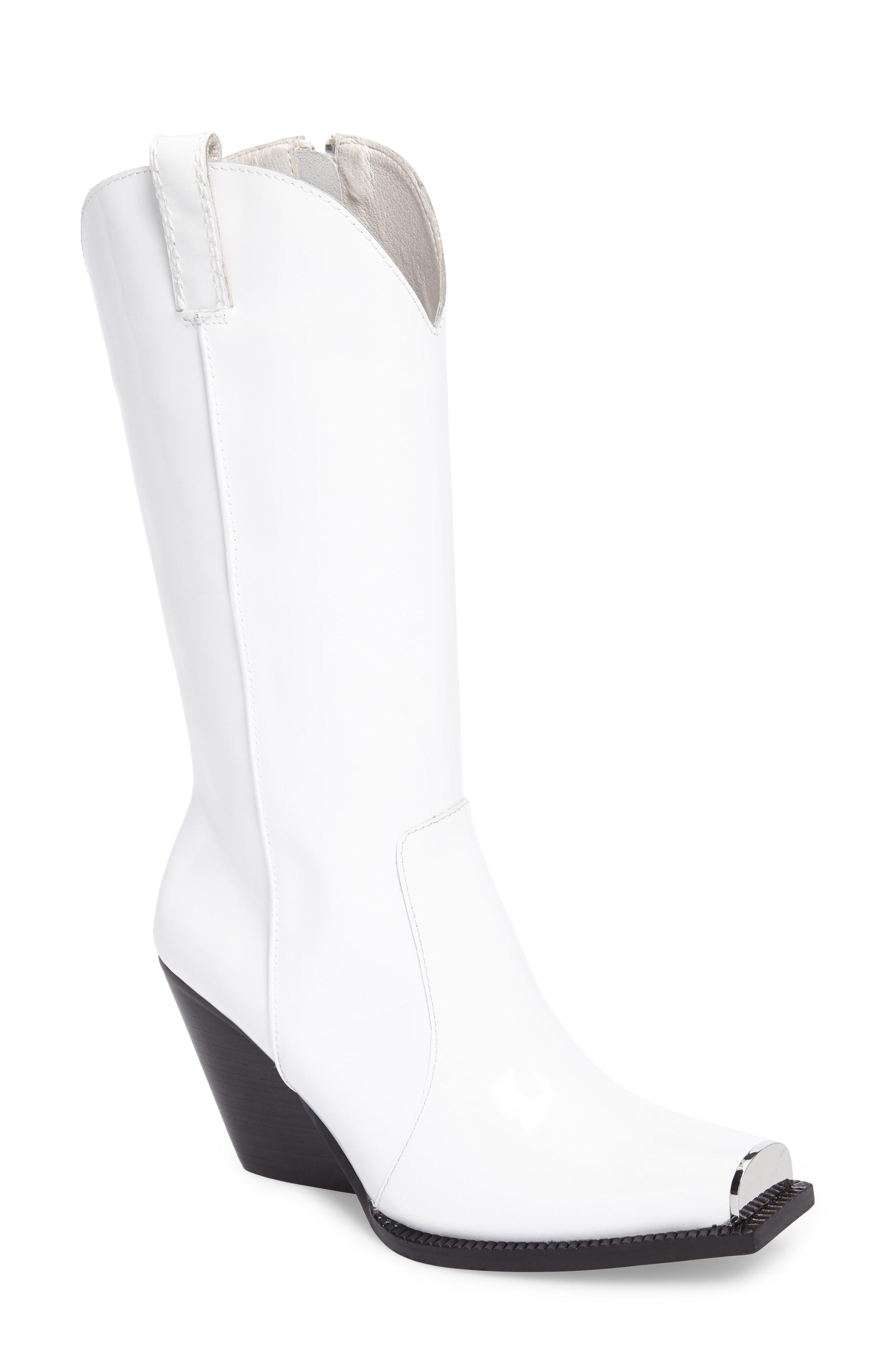 jeffrey campbell white cowboy boots