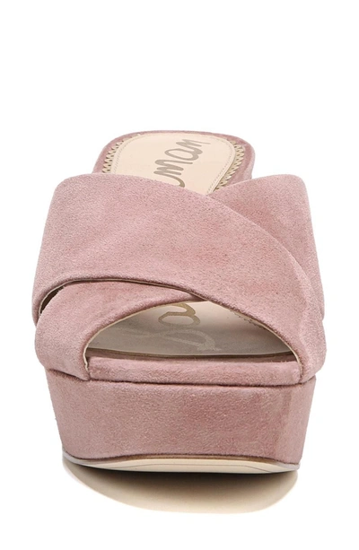 Shop Sam Edelman Jayne Sandal In Dusty Rose Suede