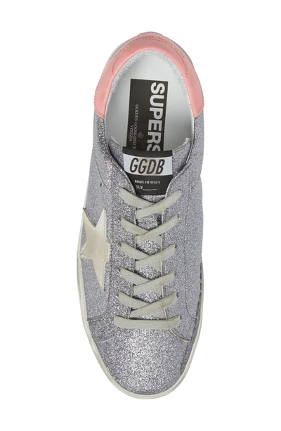 Shop Golden Goose Superstar Low Top Sneaker In Gunmetal/ White