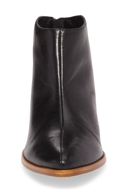 Shop Matisse Aida Low Bootie In Black Leather