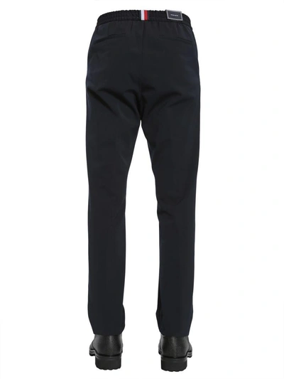 Shop Tommy Hilfiger Wool Blend Trousers In Blu