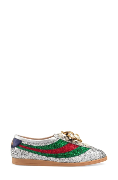 Shop Gucci Falacer Glitter Sneaker In Glitter Multi