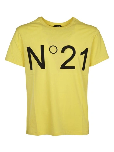Shop N°21 N&deg;21 T-shirt Logo In Yellow