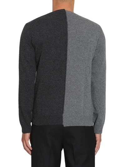Shop Valentino Round Collar Sweatshirt In Grigio