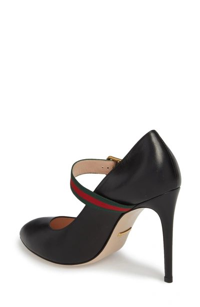 Shop Gucci Mary Jane Pump In Black