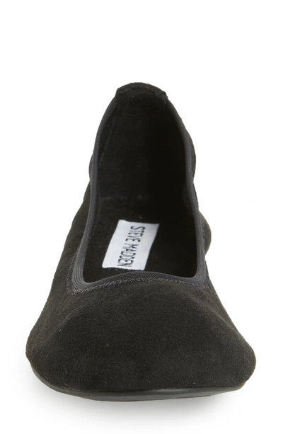 Shop Steve Madden Bamba Ballet Flat In Black