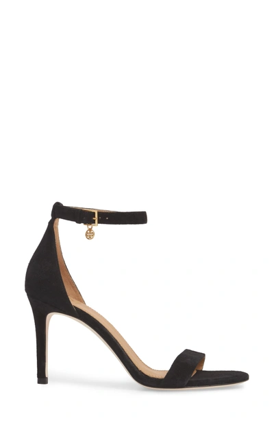 Tory Burch Women's Ellie Suede Ankle Strap High-heel Sandals In Perfect  Black | ModeSens