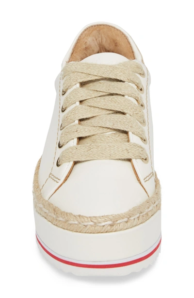 Shop Joie Dabnis Espadrille Platform Sneaker In White