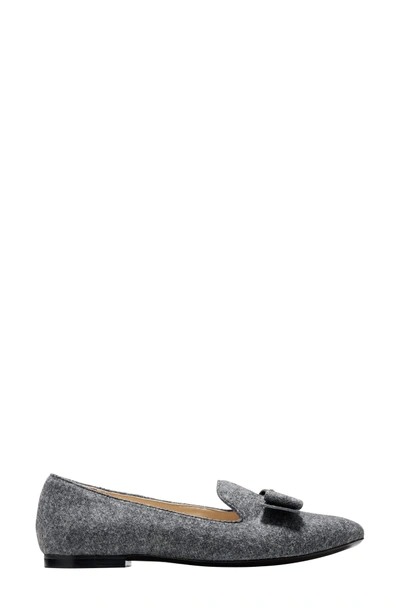 Shop Cole Haan Tali Bow Loafer In Gray Flannel