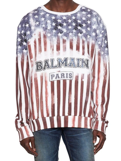 Shop Balmain Sweatshirt In Multicolor