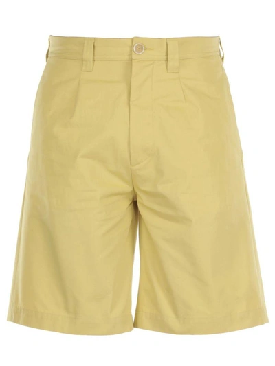 Shop Marni Cotton Trousers In 0720 Yellow