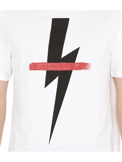 Shop Neil Barrett Printed T-shirt In White