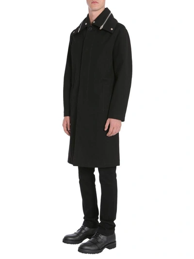 Shop Givenchy Long Coat In Nero