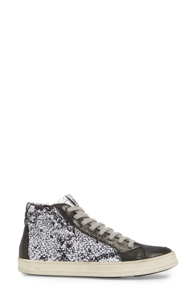 Shop P448 Skate Sequin High Top Sneaker In Paillettes