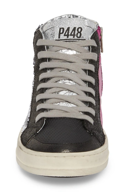 Shop P448 Skate Sequin High Top Sneaker In Paillettes