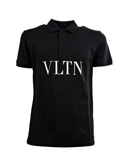 Shop Valentino Logo Polo Shirt In Multicolour