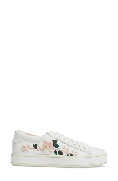 Shop Kate Spade Amber Embroidered Sneaker In White