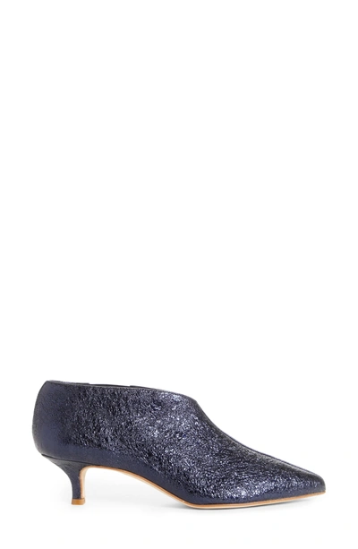 Shop Tibi Joe Bootie In Navy