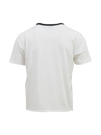 Shop Saint Laurent Waiting For Sunset T-shirt In White-black