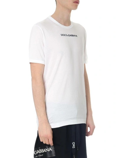 Shop Dolce & Gabbana White Jersey Cotton T-shirt