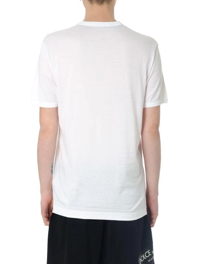 Shop Dolce & Gabbana White Jersey Cotton T-shirt