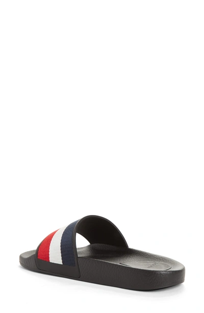 Shop Moncler Jeanne Slide Sandal In Black