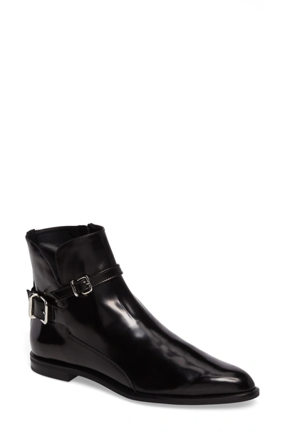 Shop Tod's Pointy Toe Bootie In Black