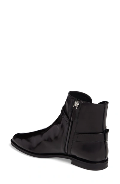Shop Tod's Pointy Toe Bootie In Black