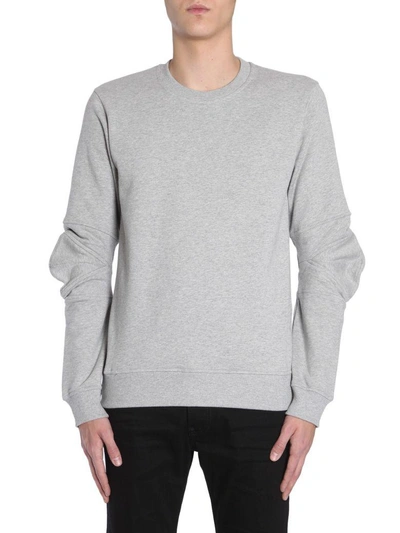 Shop Comme Des Garçons Shirt Sweatshirt With Ergonomic Sleeves In Grigio