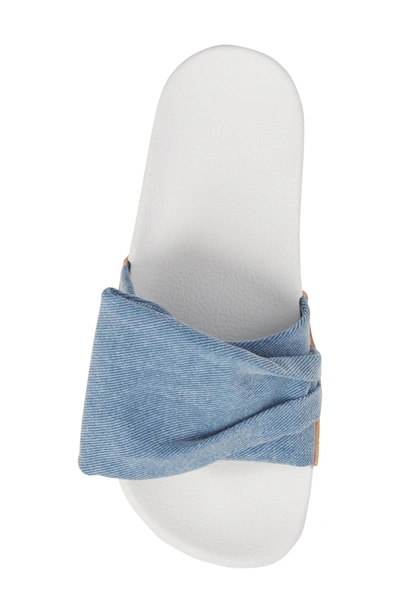 Shop Robert Clergerie Wendyd Slide Sandal In Denim