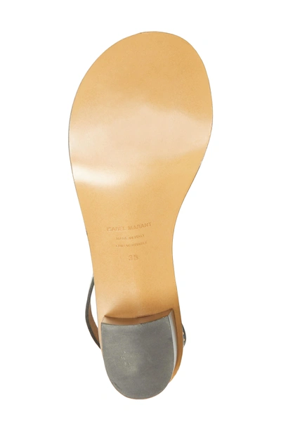 Shop Isabel Marant Jaeryn Studded Ankle Strap Sandal In Black Leather