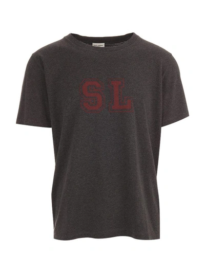 Shop Saint Laurent T-shirt In Antrachite