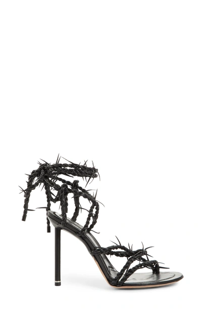 Shop Alexander Wang Lexie Cabel Wire Sandal In Black