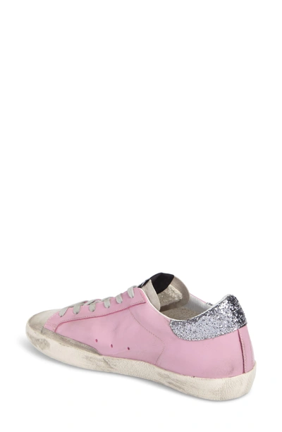 Shop Golden Goose Superstar Low Top Sneaker In Pink/ Grey