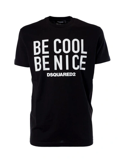 Shop Dsquared2 Be Cool Be Nice Print T-shirt