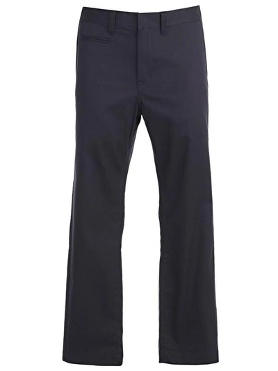 Shop Junya Watanabe Trousers In Navy