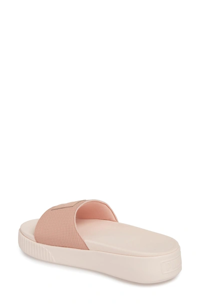 Shop Puma Platform Slide Sandal In Peach Beige/ Pearl