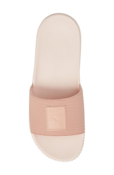 Shop Puma Platform Slide Sandal In Peach Beige/ Pearl