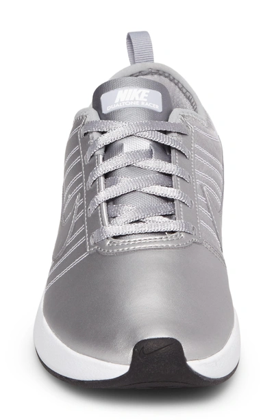 Shop Nike Dualtone Racer Prm Sneaker In Silver/ Silver