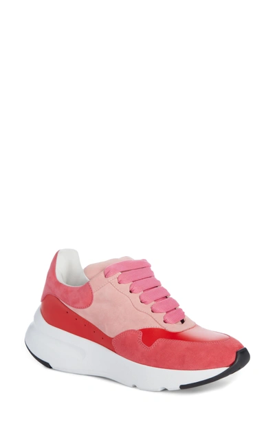 Shop Alexander Mcqueen Runner Lace-up Sneaker In Rosa/ Red
