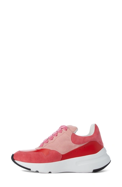 Shop Alexander Mcqueen Runner Lace-up Sneaker In Rosa/ Red