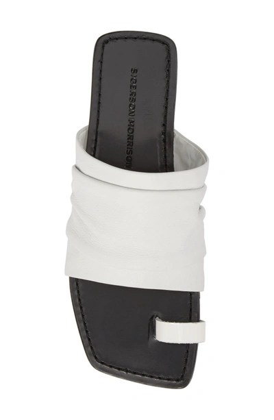 Shop Sigerson Morrison Toe Loop Sandal In Bianco