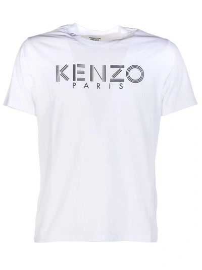 Shop Kenzo Logo T-shirt In 01white
