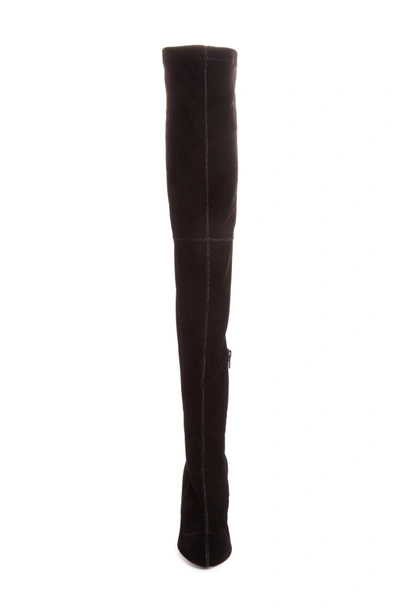 Shop Christian Louboutin Classe Over The Knee Boot In Black Velvet