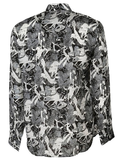 Shop Saint Laurent Shirt In Craie Noir