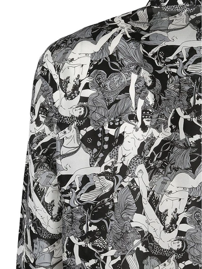 Shop Saint Laurent Shirt In Craie Noir