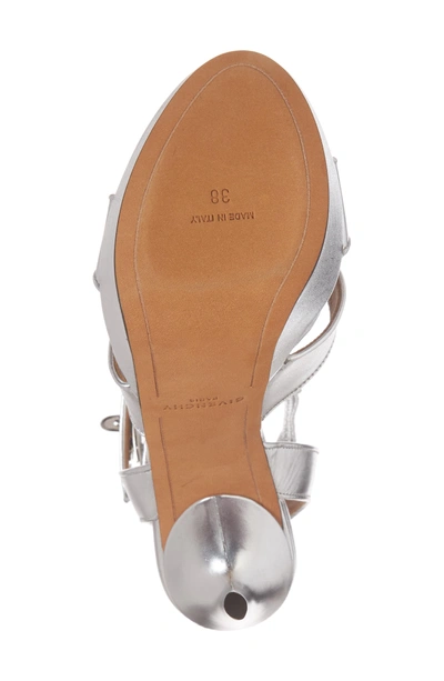 Shop Givenchy Shark Tooth Platform Sandal In Silver